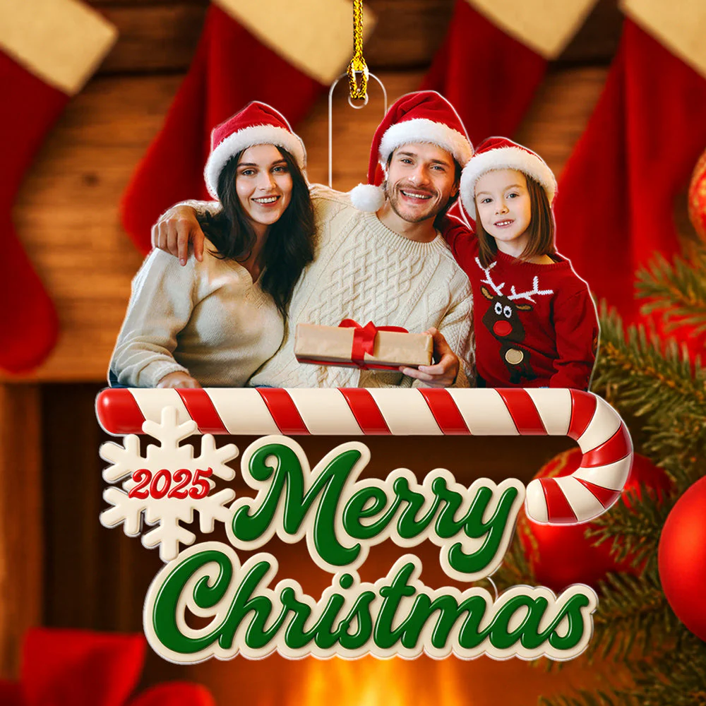 As A Family Photo - Personalized Custom Acrylic Ornament - Image 5