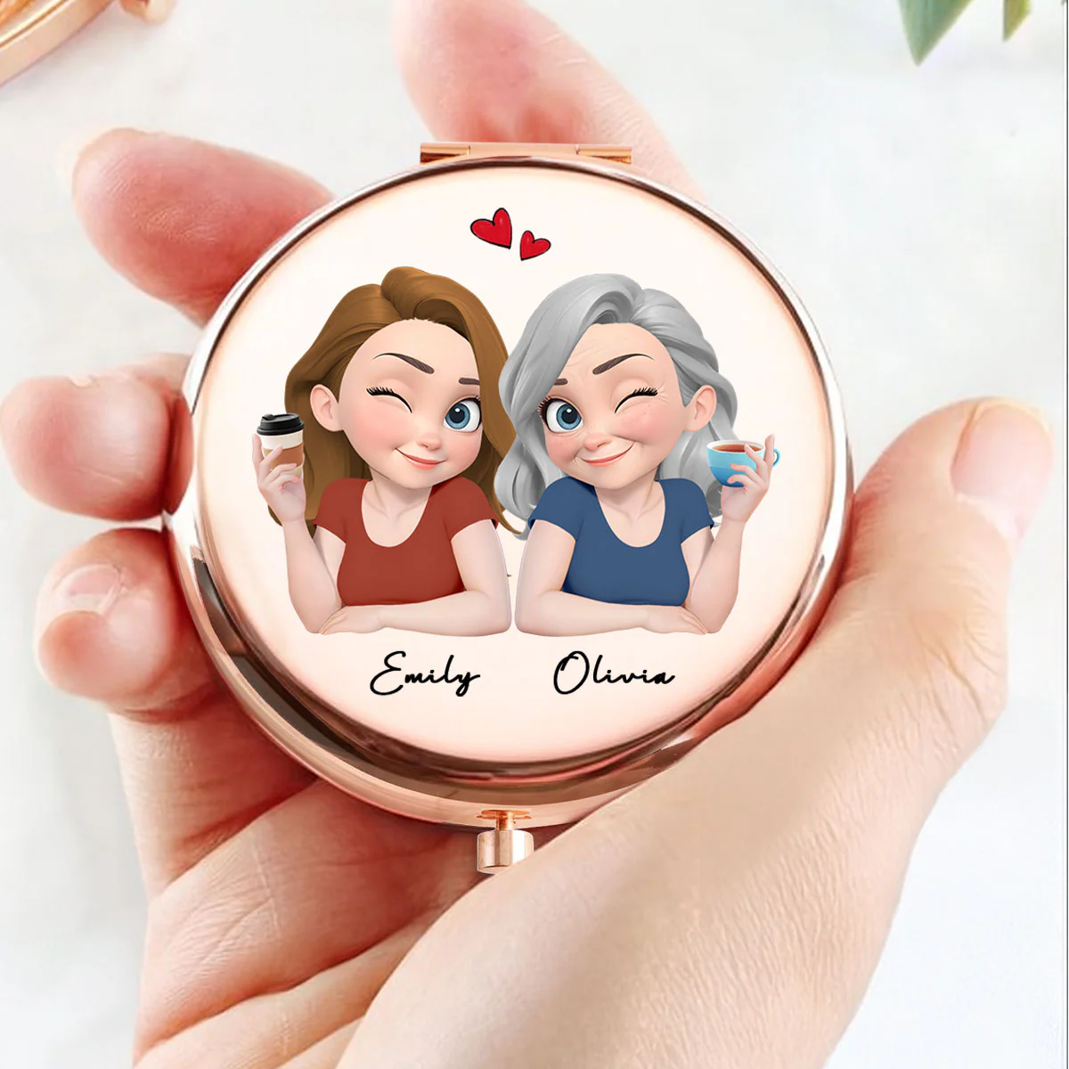 As A Reflection Of You - Personalized Custom Compact Mirror - Image 4