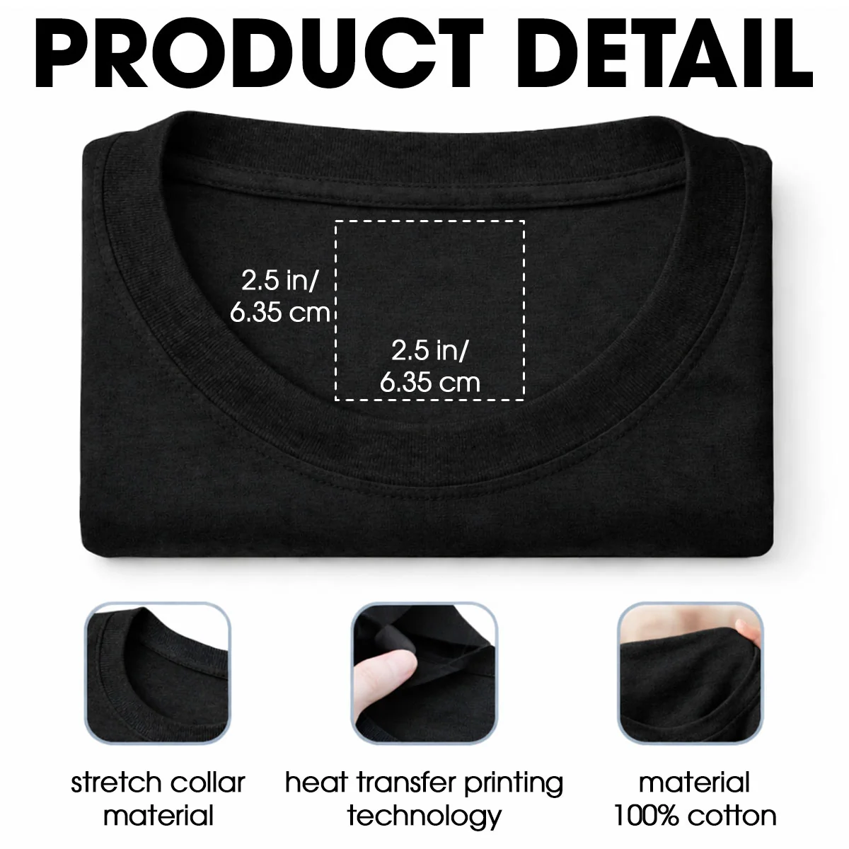 As Much As - Personalized Custom Inside Neck Print T-shirt - Image 5