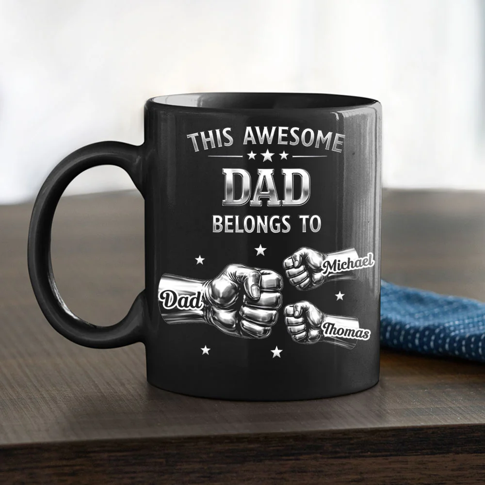 Awesome Father - Personalized Custom 3D Inflated Effect Mug - Image 3
