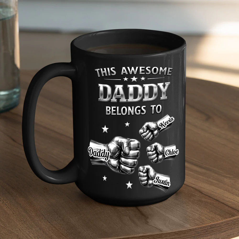 Awesome Father - Personalized Custom 3D Inflated Effect Mug - Image 7