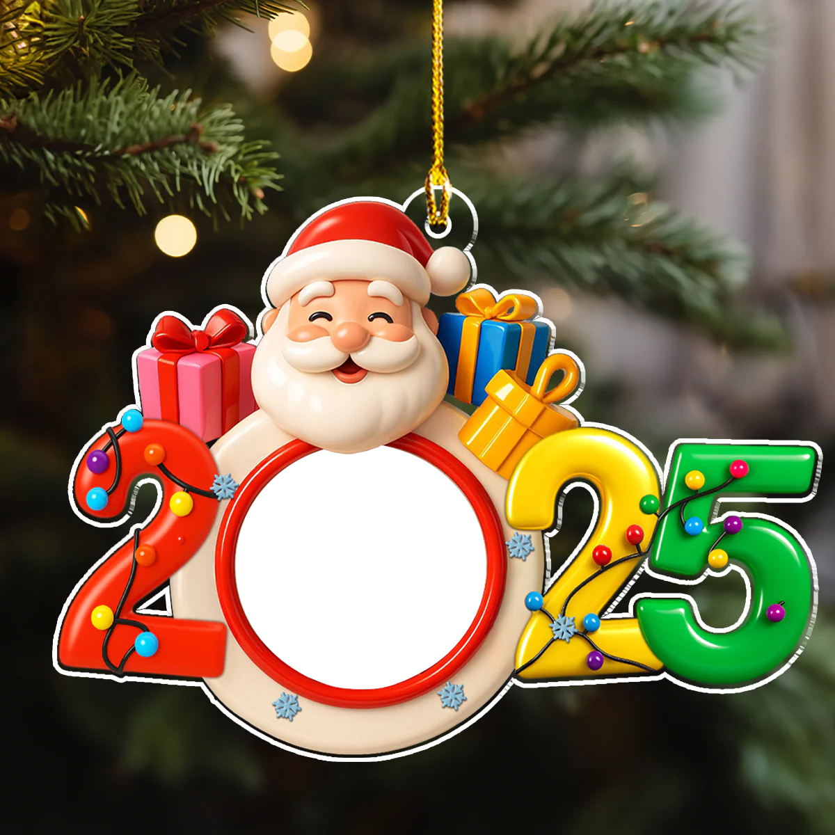 Baby Happy Christmas - Personalized Custom Acrylic Ornament - Image 5