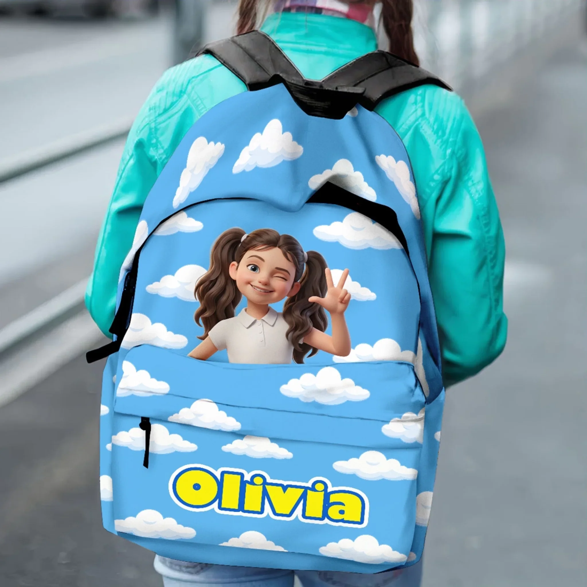 Back To School Story - Personalized Custom Backpack - Image 5