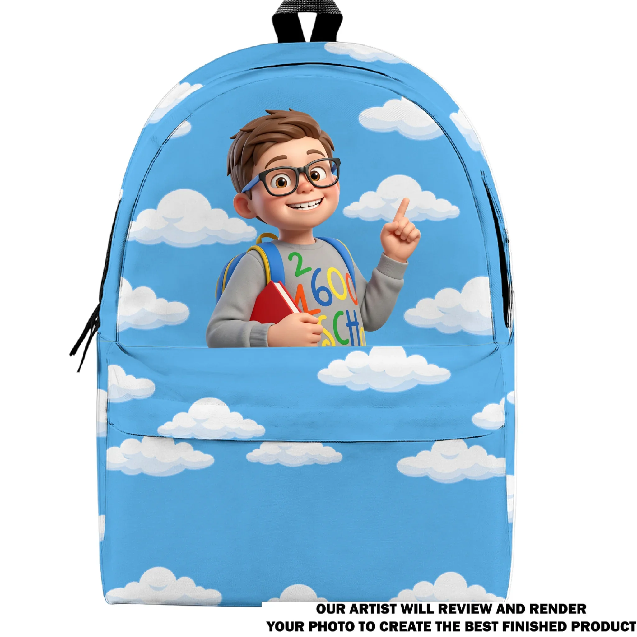 Back To School Story - Personalized Custom Backpack - Image 7