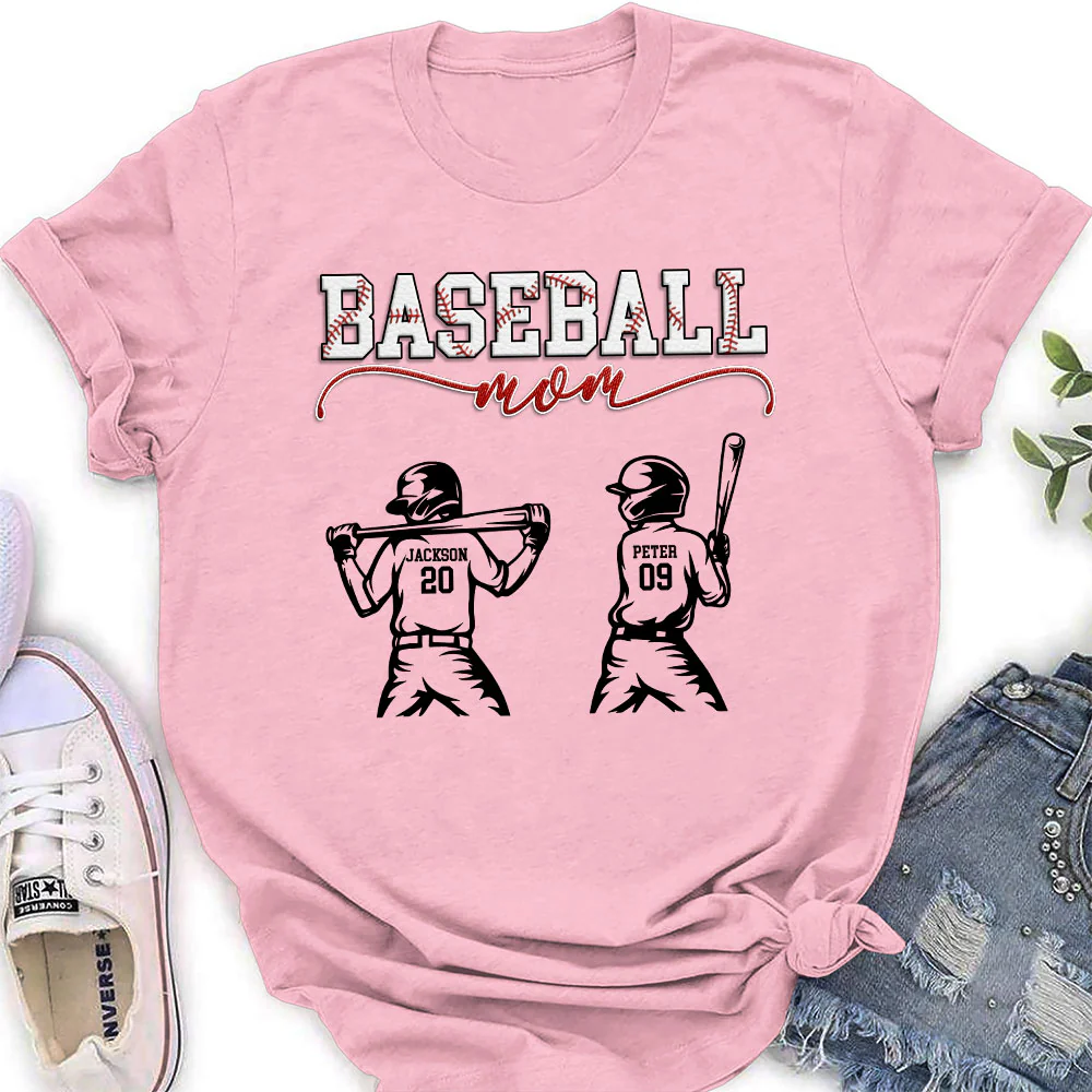 Baseball Mom Grandma - Personalized Custom Shirt - Image 3