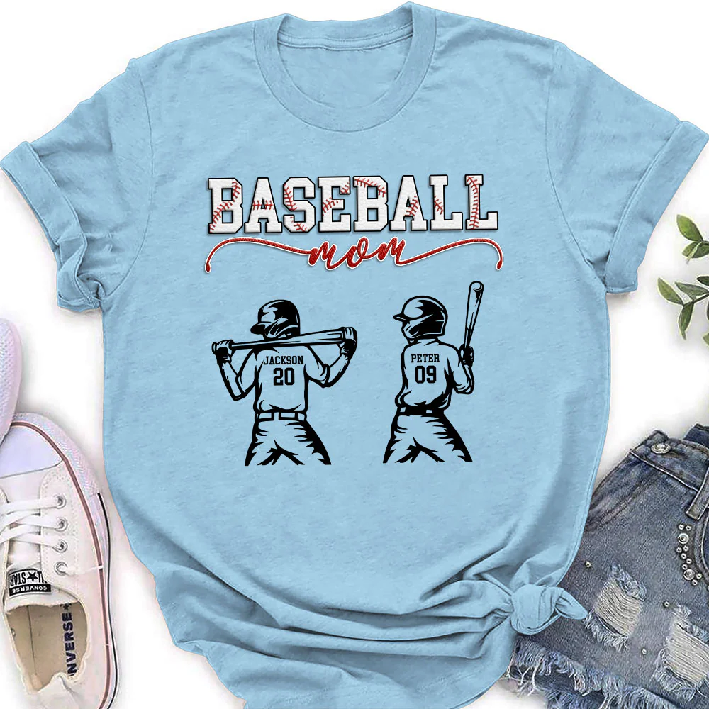 Baseball Mom Grandma - Personalized Custom Shirt - Image 4