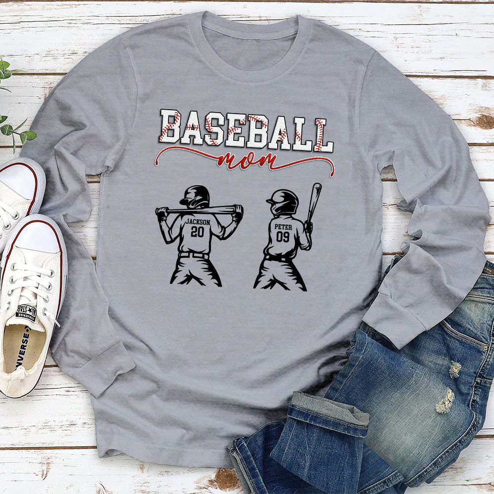 Baseball Mom Grandma - Personalized Custom Shirt - Image 5