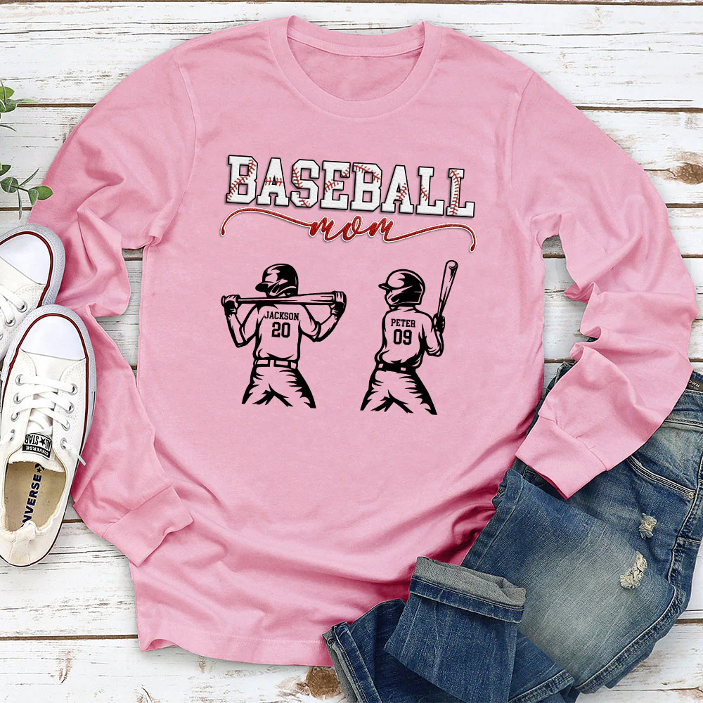 Baseball Mom Grandma - Personalized Custom Shirt - Image 6