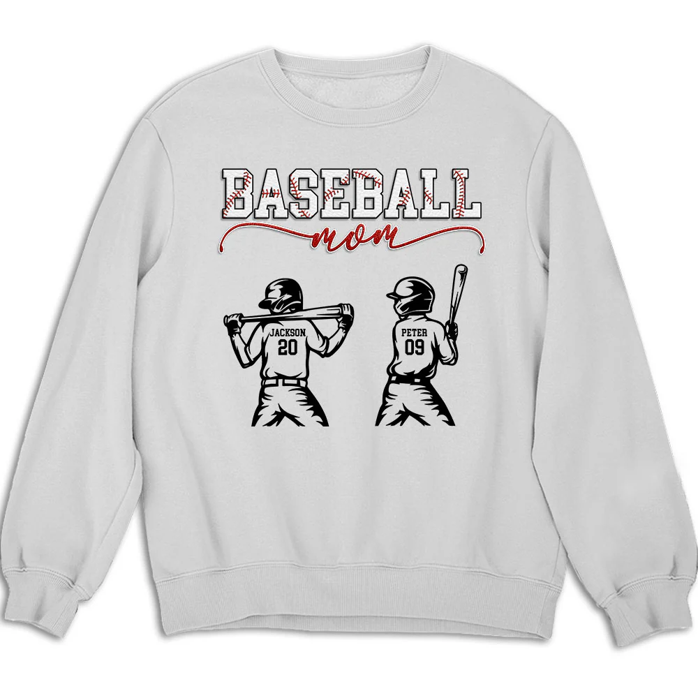 Baseball Mom Grandma - Personalized Custom Shirt - Image 7