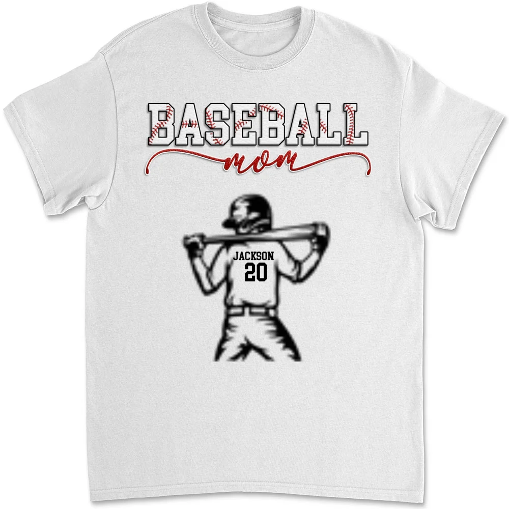Baseball Mom Grandma - Personalized Custom Shirt - Image 8