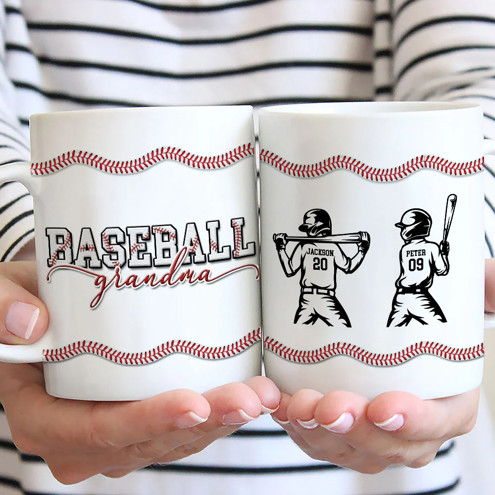 Baseball Mom - Personalized Custom Coffee Mug - Image 3