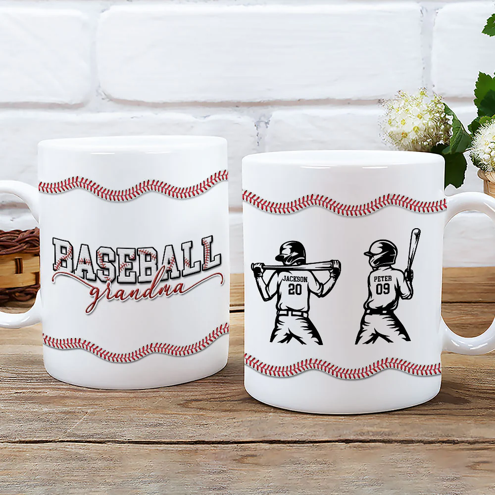 Baseball Mom - Personalized Custom Coffee Mug - Image 4