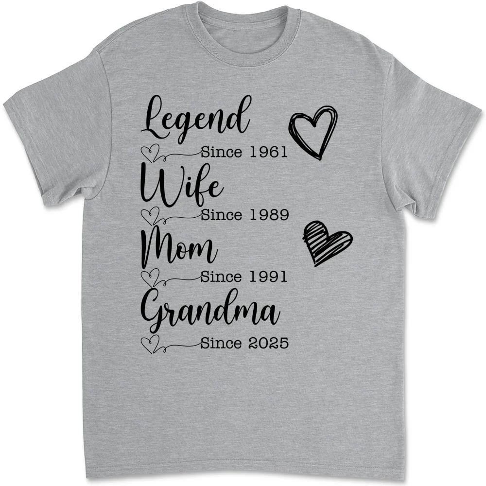 Becoming Legend Grandma - Personalized Custom Shirt - Image 7