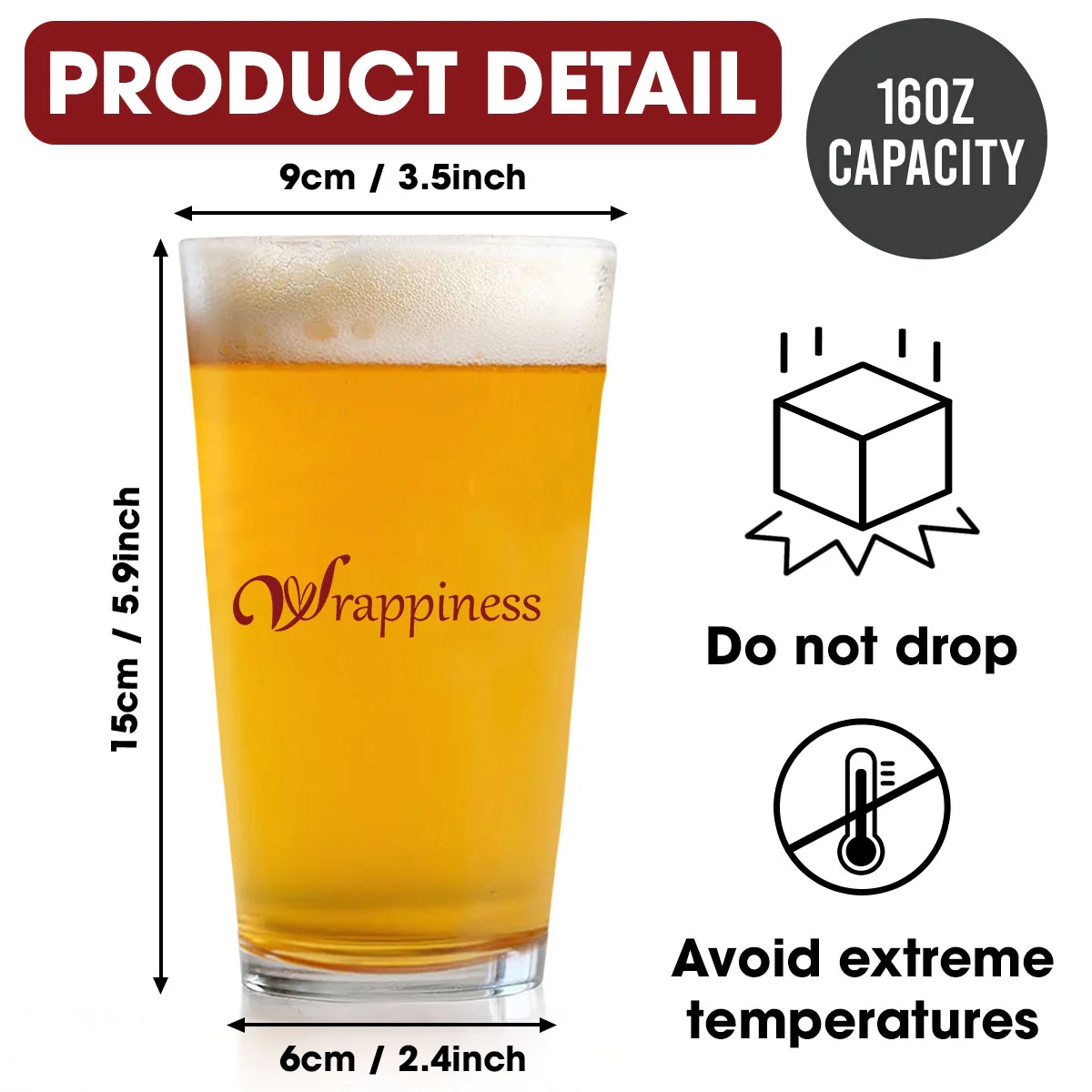 Beerilliant Dad - Personalized Custom Beer Glass - Image 5