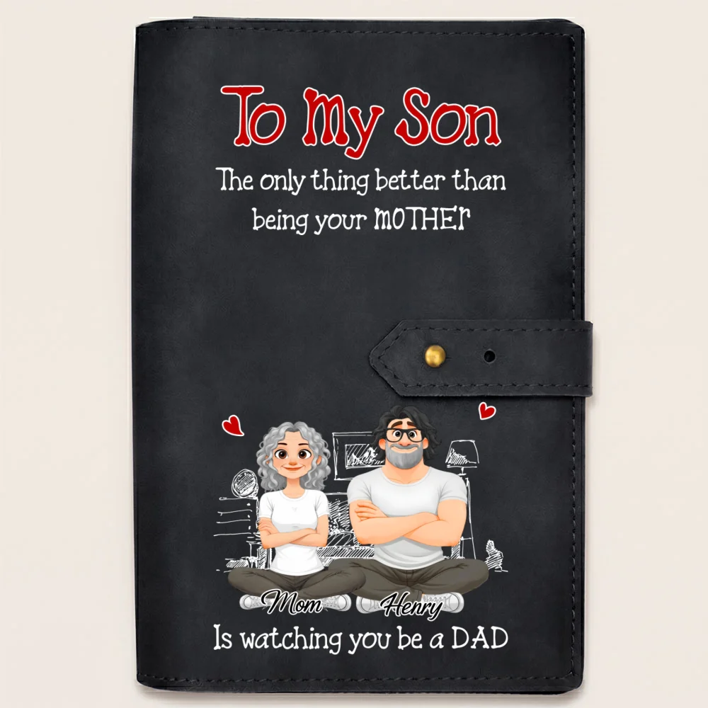 Being A Dad - Personalized Custom Leather Charger Bag - Image 8