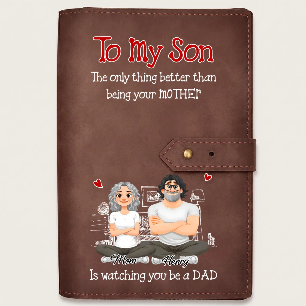 Being A Dad - Personalized Custom Leather Charger Bag - Image 9