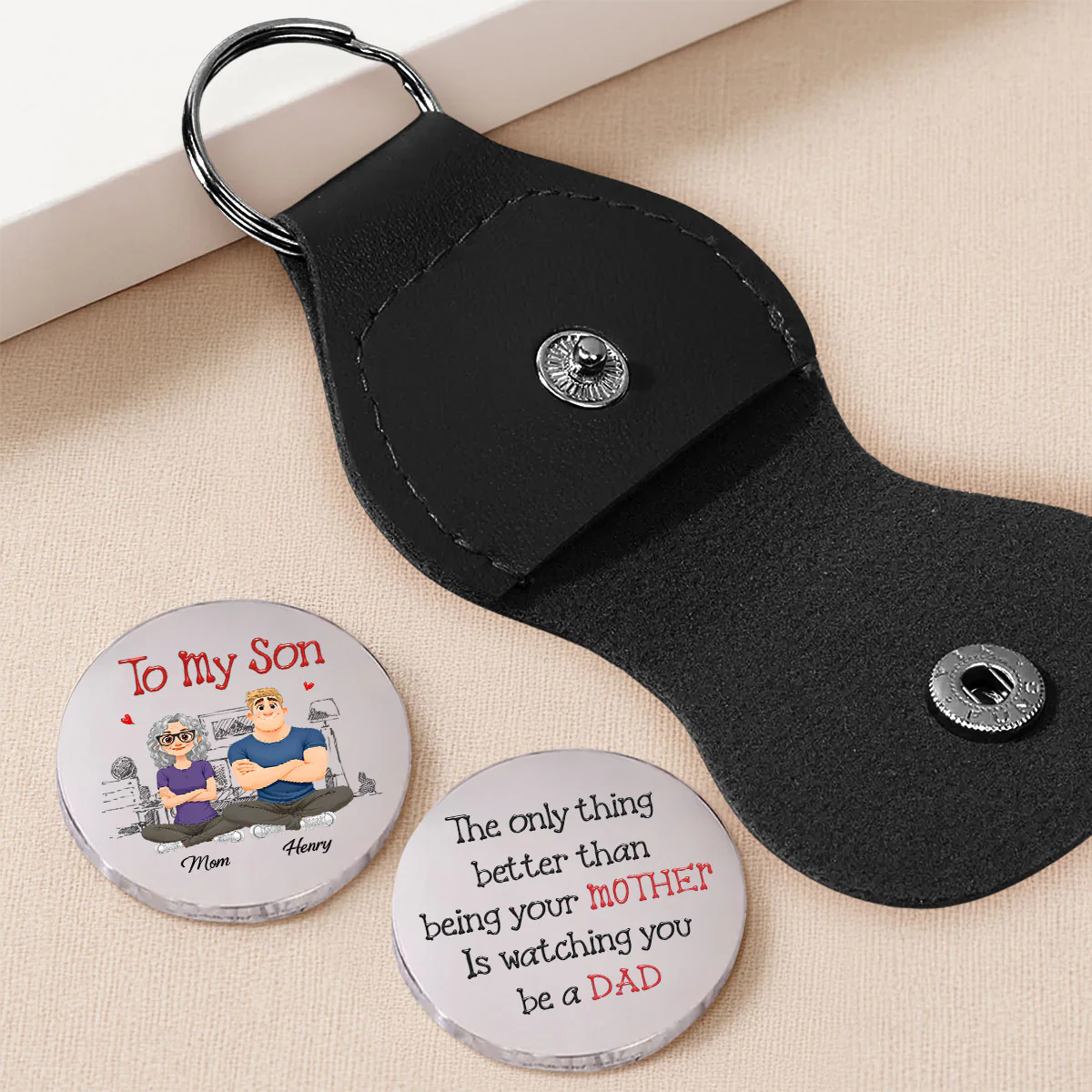 Being A Dad - Personalized Custom Pocket Hug - Image 4