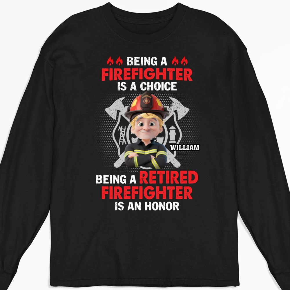 Being A Firefighter - Personalized Custom Shirt - Image 10