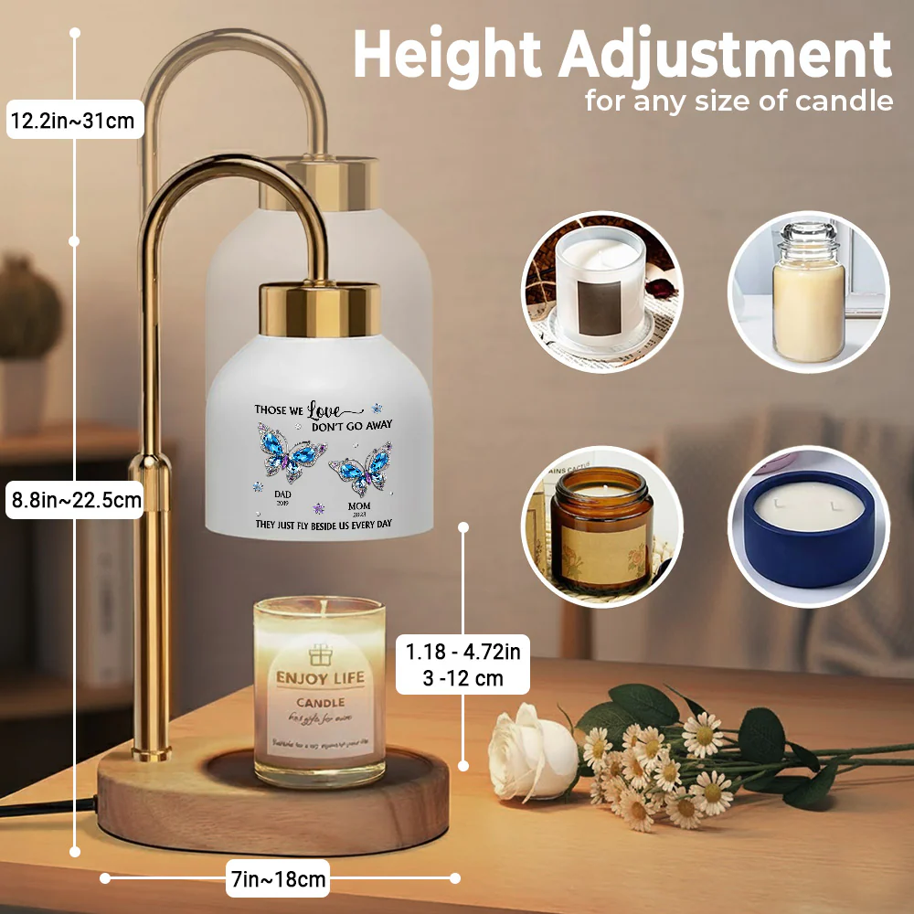 Beside You Every Day - Personalized Custom Candle Warmer Lamp - Image 3