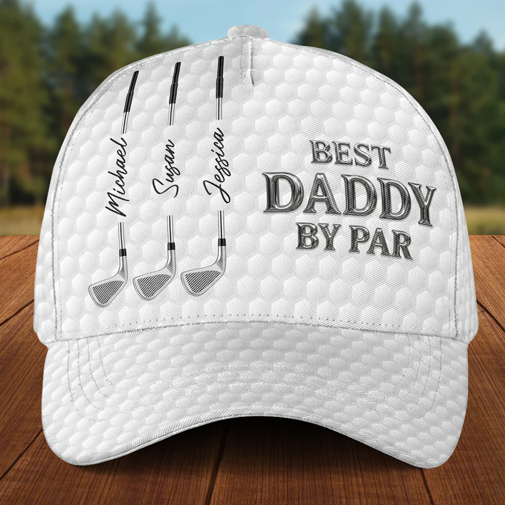 Best Dad By Par - Personalized Custom Classic Cap