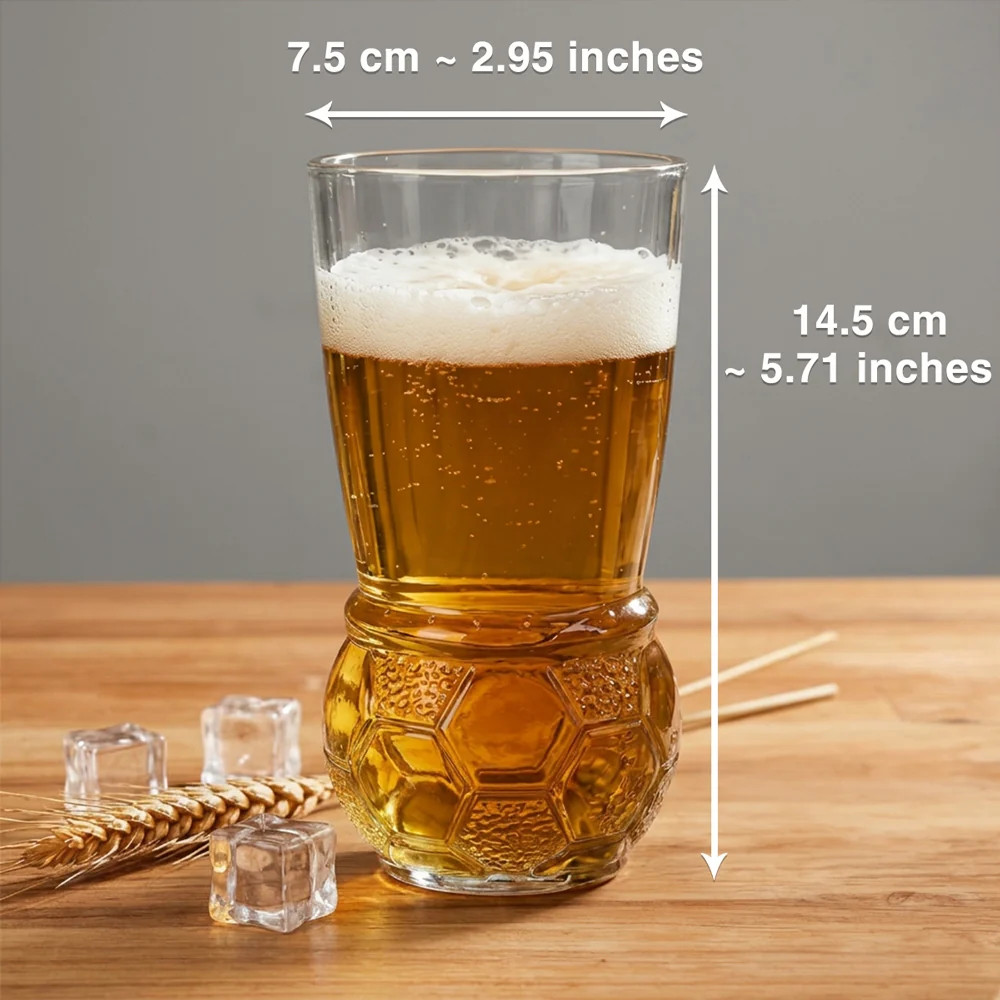 Best Dad Ever - Personalized Custom Football Beer Glass - Image 7