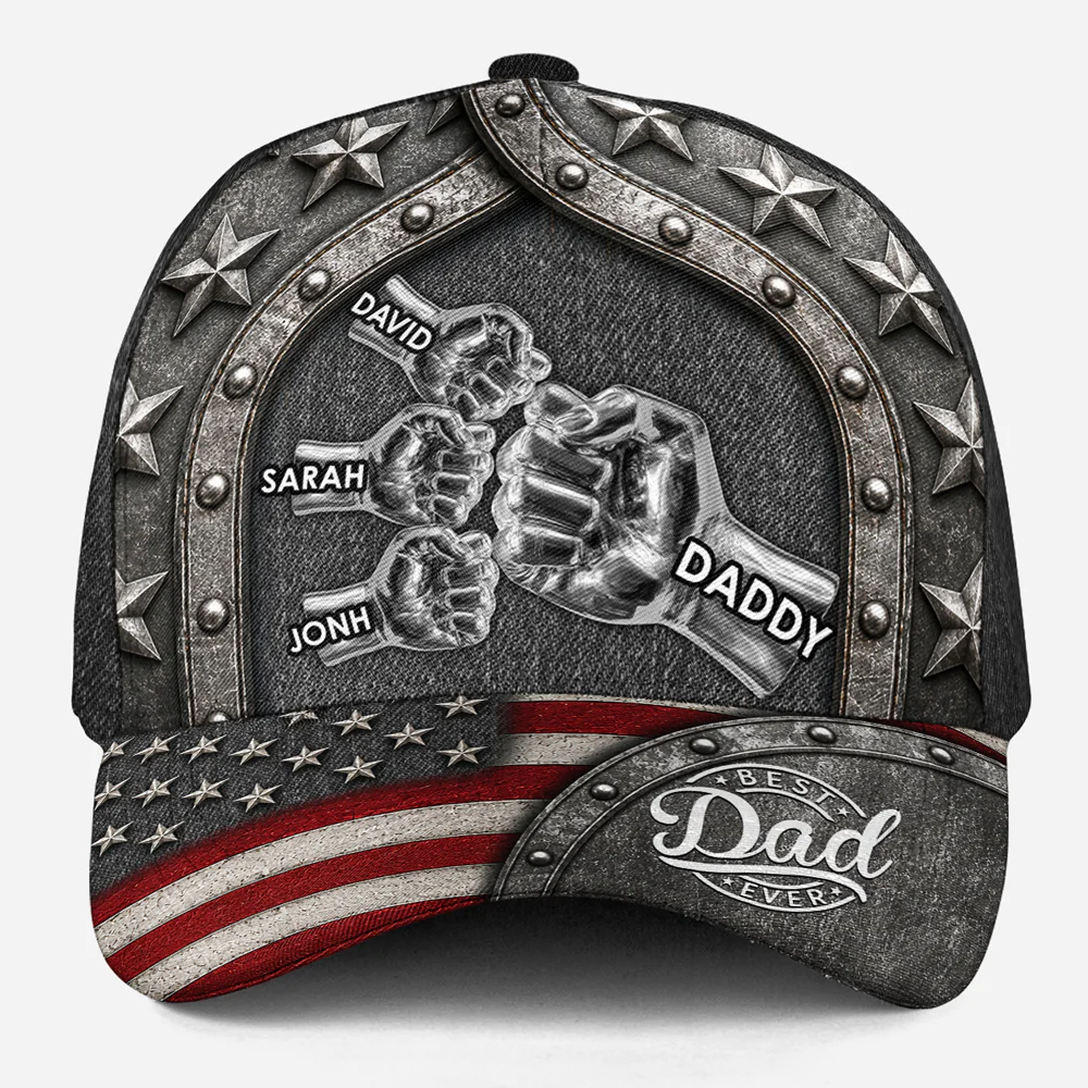 Best Dad In Metal - Personalized Custom Classic Cap