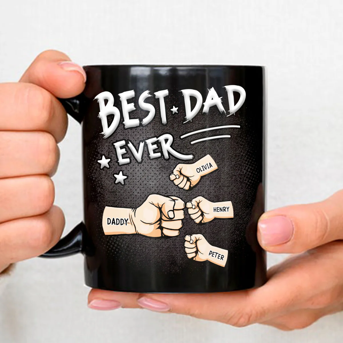Best Dad - Personalized Custom Coffee Mug - Image 3