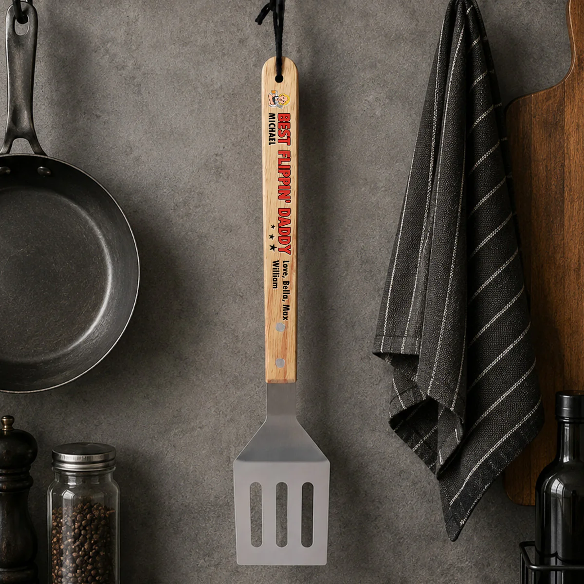 Best Dad - Personalized Custom Grill Spatula - Image 3
