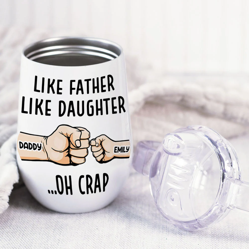 Best Dad - Personalized Custom Sippy Cup With Handles - Image 2