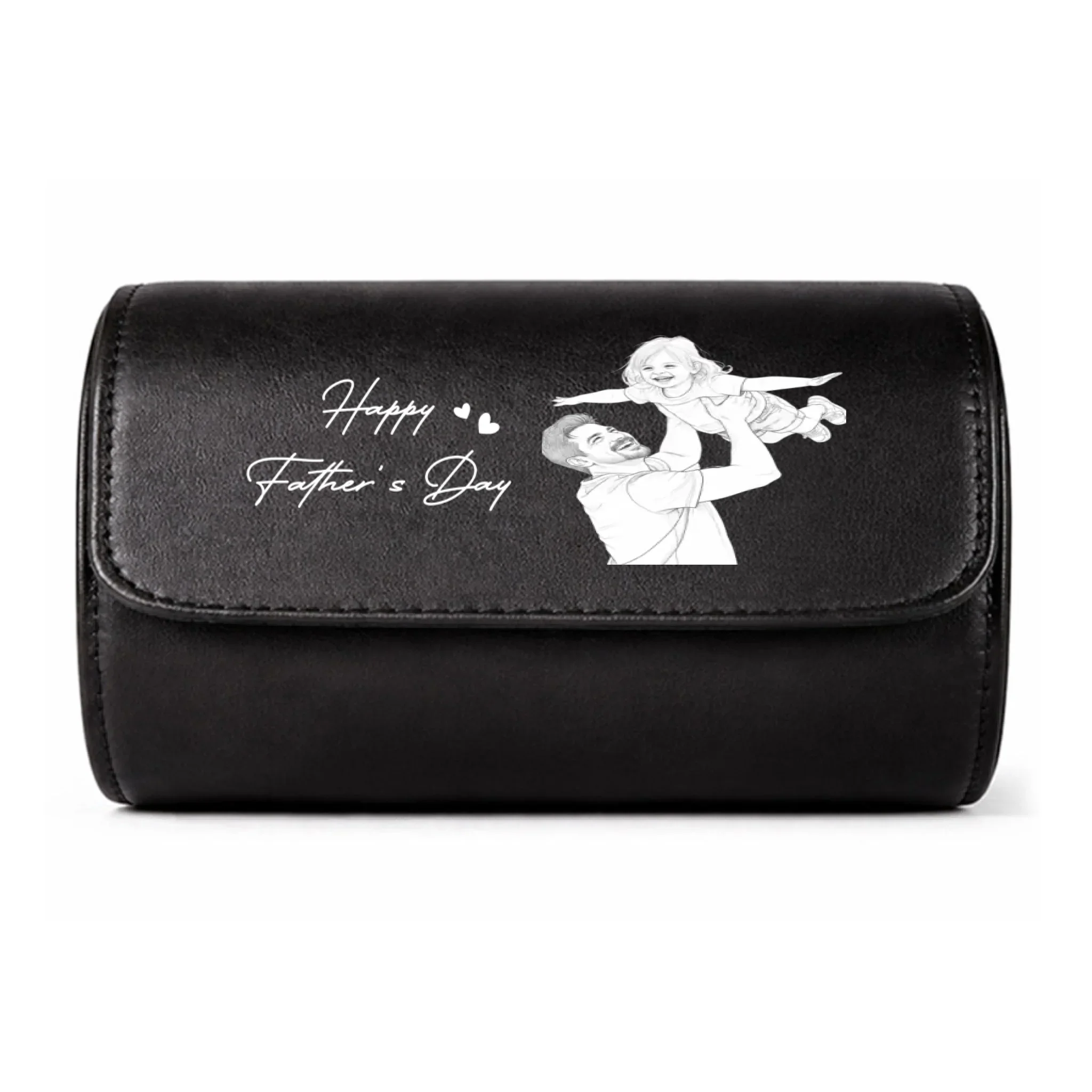 Best Daddy - Personalized Custom Leather Watch Case - Image 10