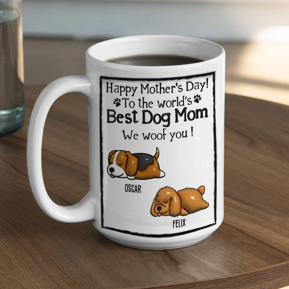 Best Dog Dad - Personalized Custom 3D Inflated Effect Mug - Image 4