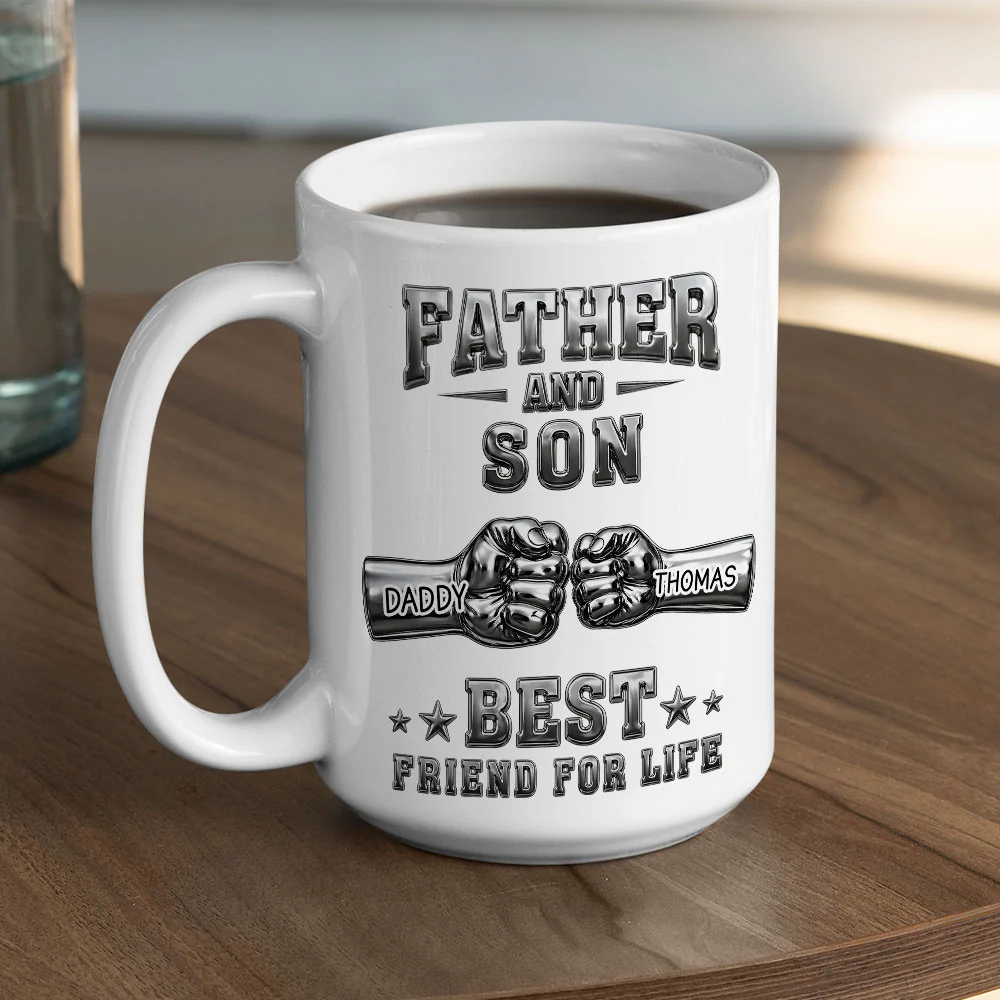 Best Friend For Life - Personalized Custom 3D Effect Coffee Mug - Image 5