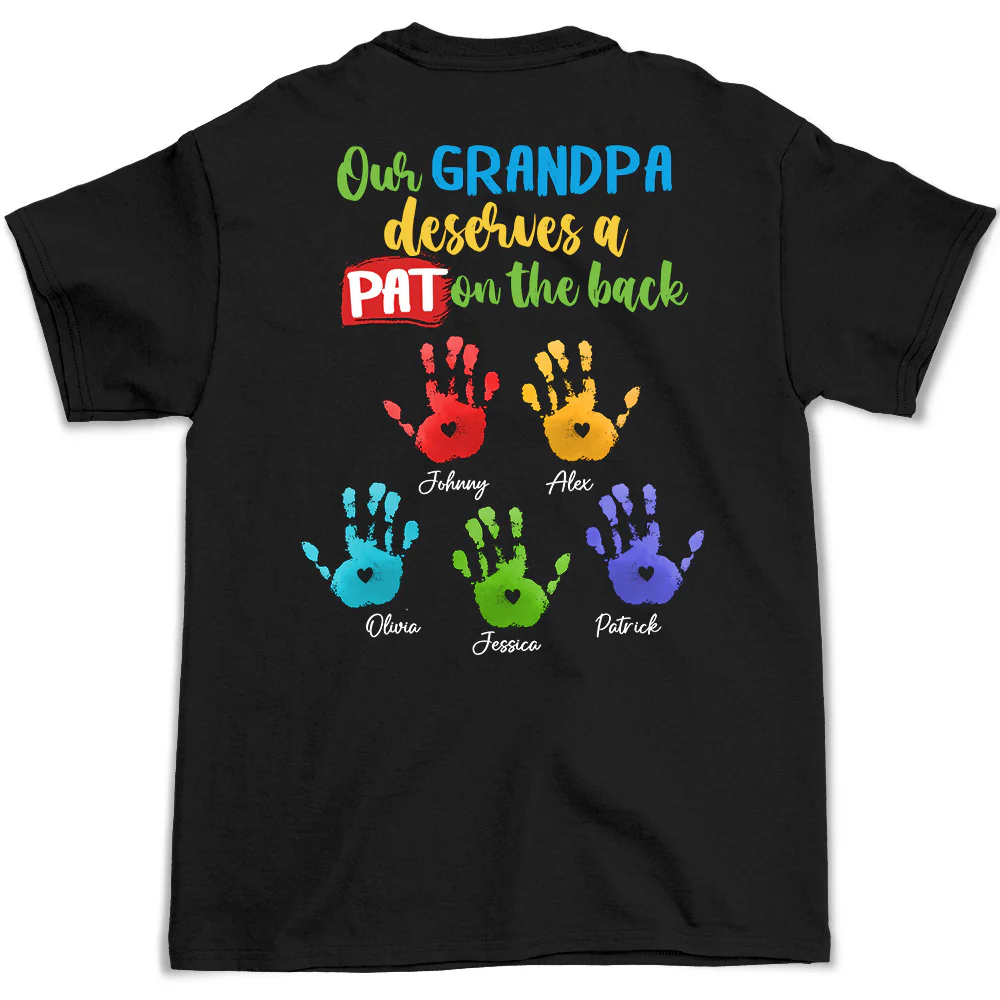 Best Grandpa Appreciation - Personalized Custom Shirt