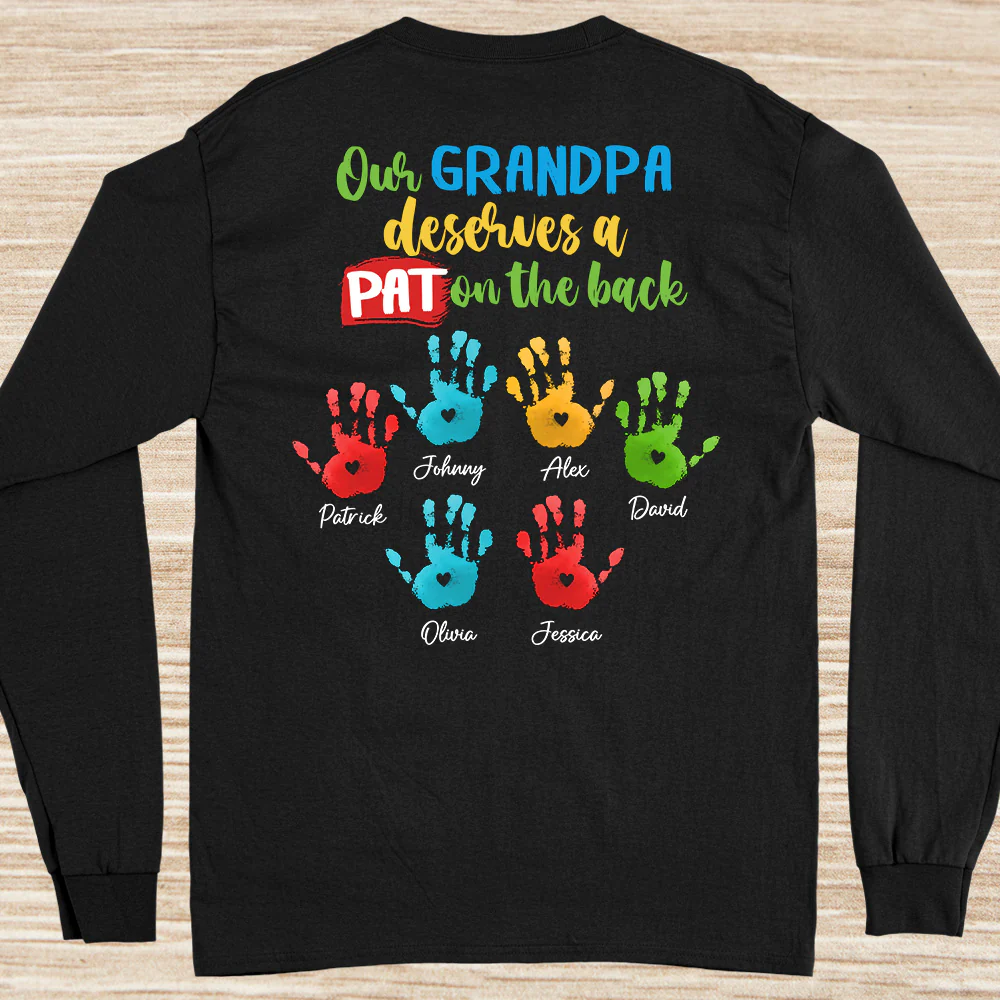 Best Grandpa Appreciation - Personalized Custom Shirt - Image 4