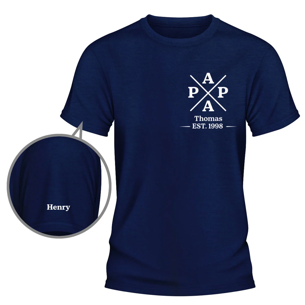 Best Grandpa - Personalized Custom Shirt With Design On Sleeve - Image 7