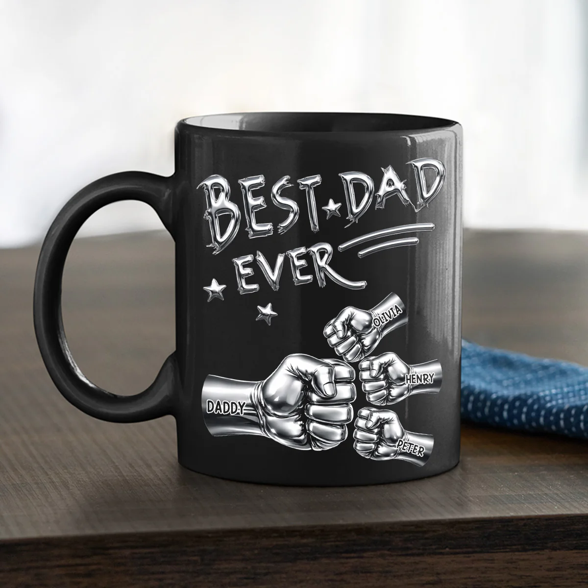 Best In The World - Personalized Custom Coffee Mug - Image 2