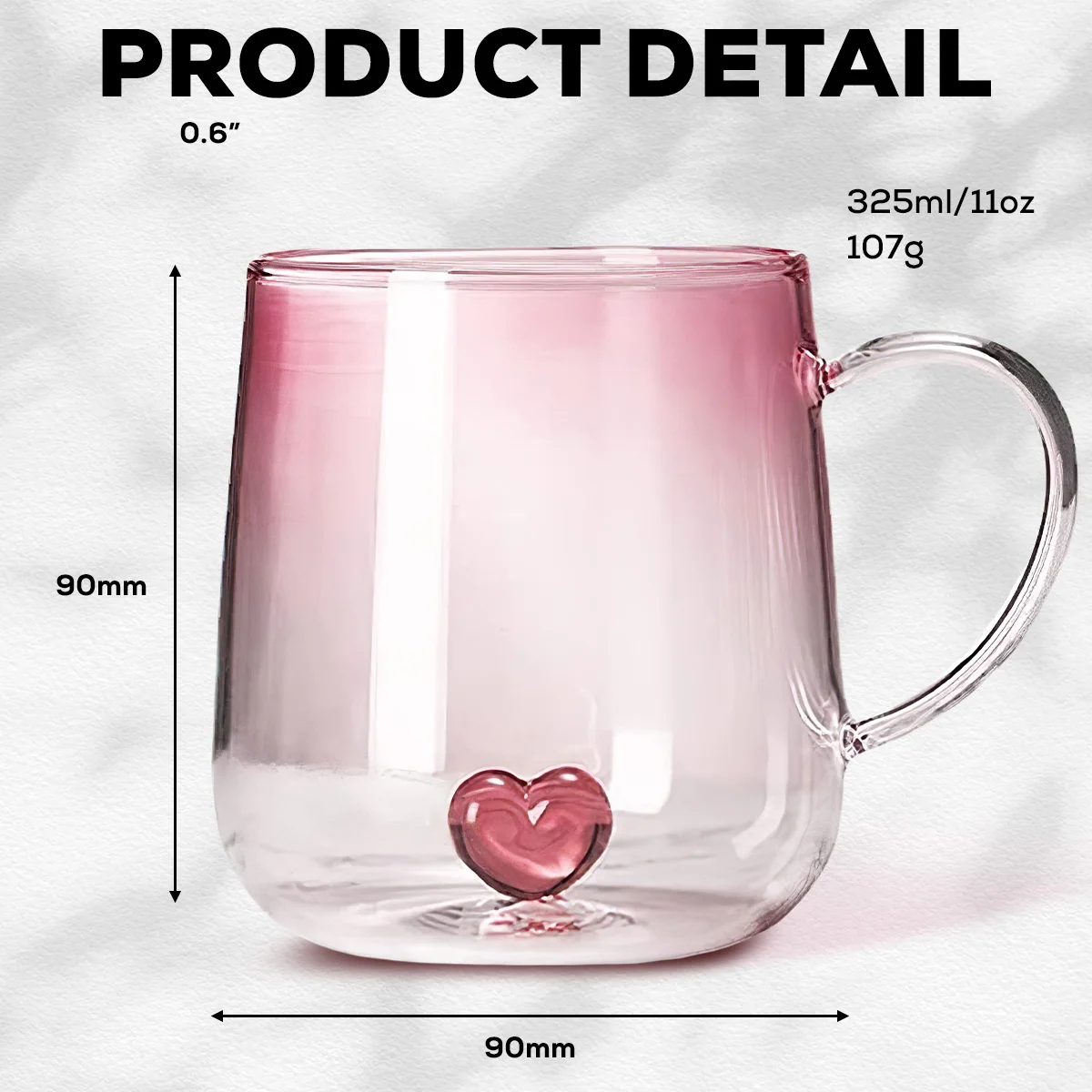 Best Mom Ever - Personalized Custom Pink Gradient Glass Mug - Image 4