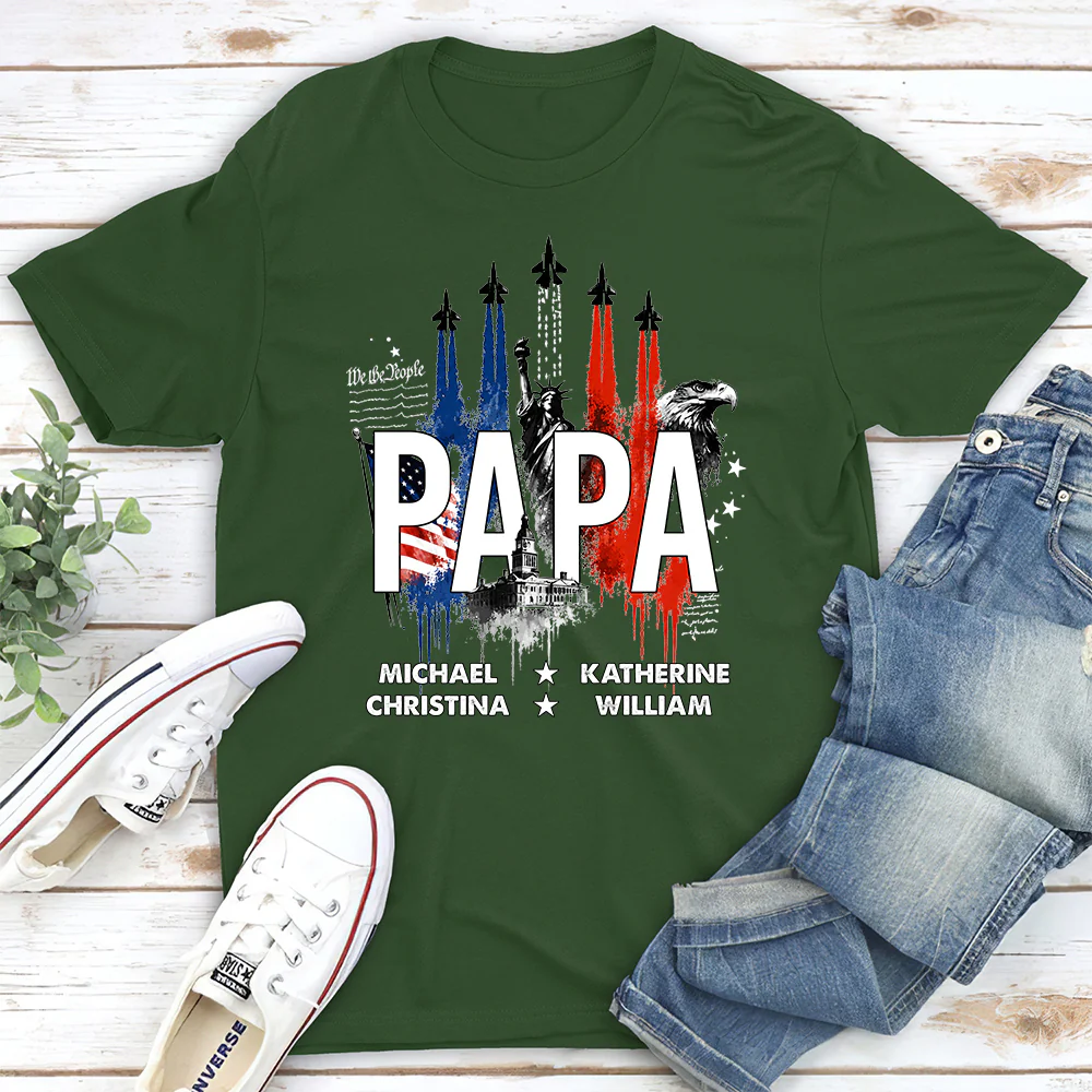 Best Papa - Personalized Custom Shirt - Image 2