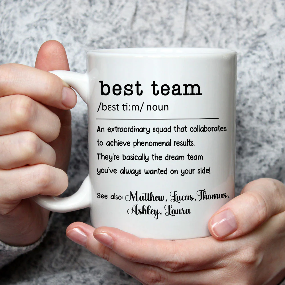 Best Team - Personalized Custom Coffee Mug - Image 3