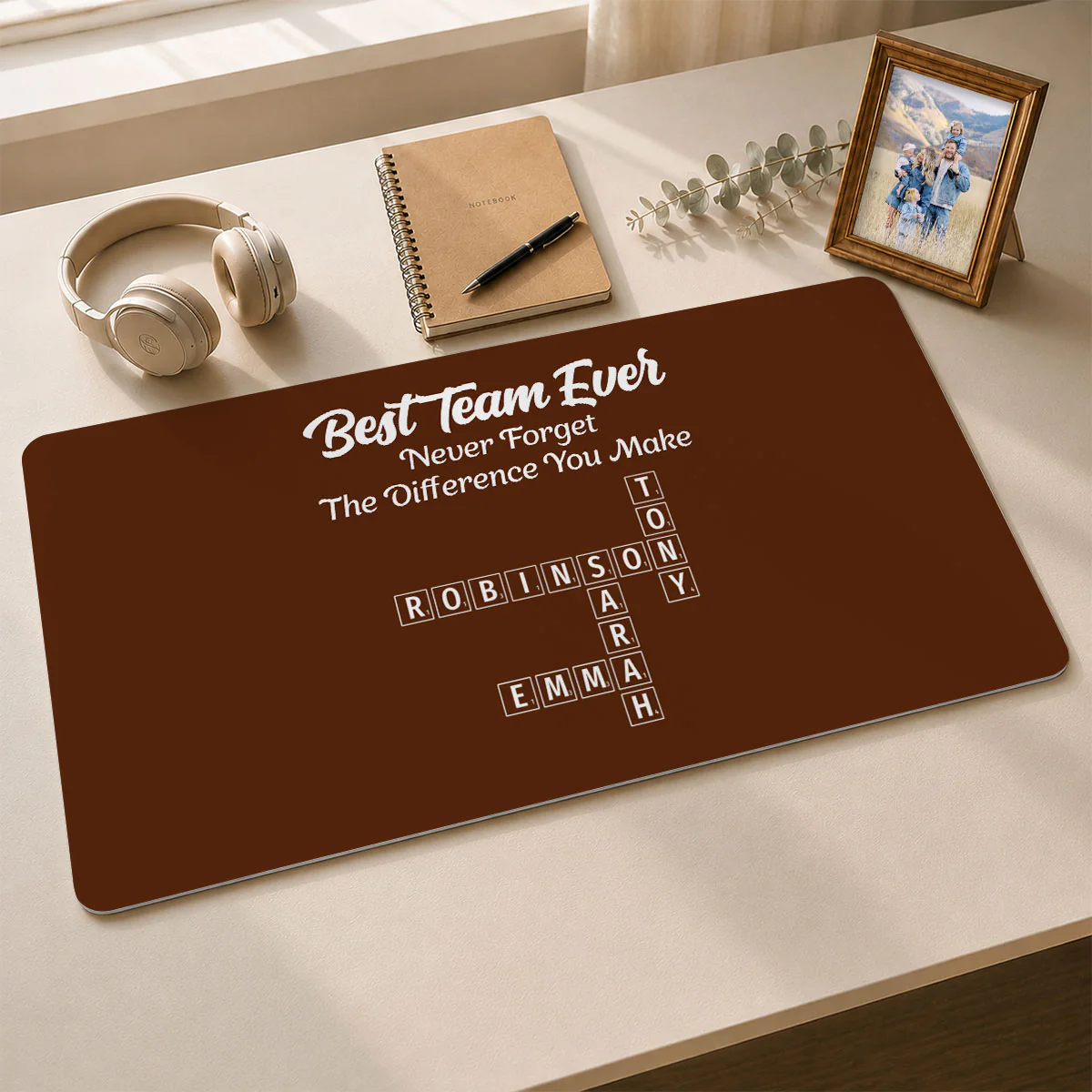 Best Team - Personalized Custom Desk Mat - Image 2
