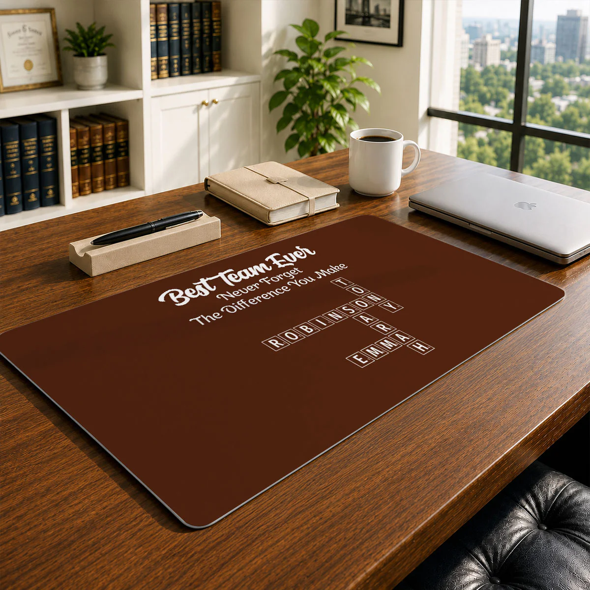Best Team - Personalized Custom Desk Mat - Image 3