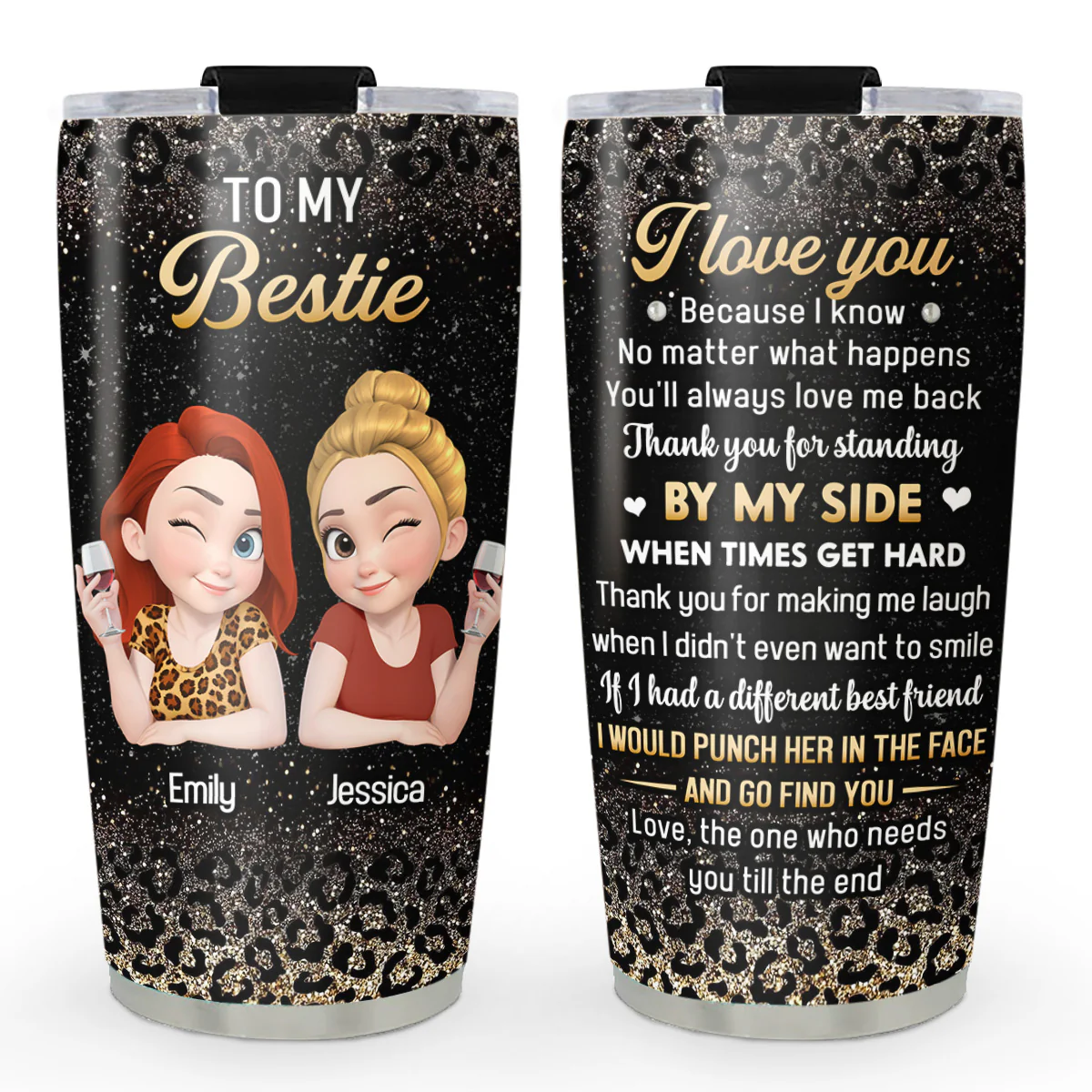 Bestie On Point - Personalized Custom Tumbler