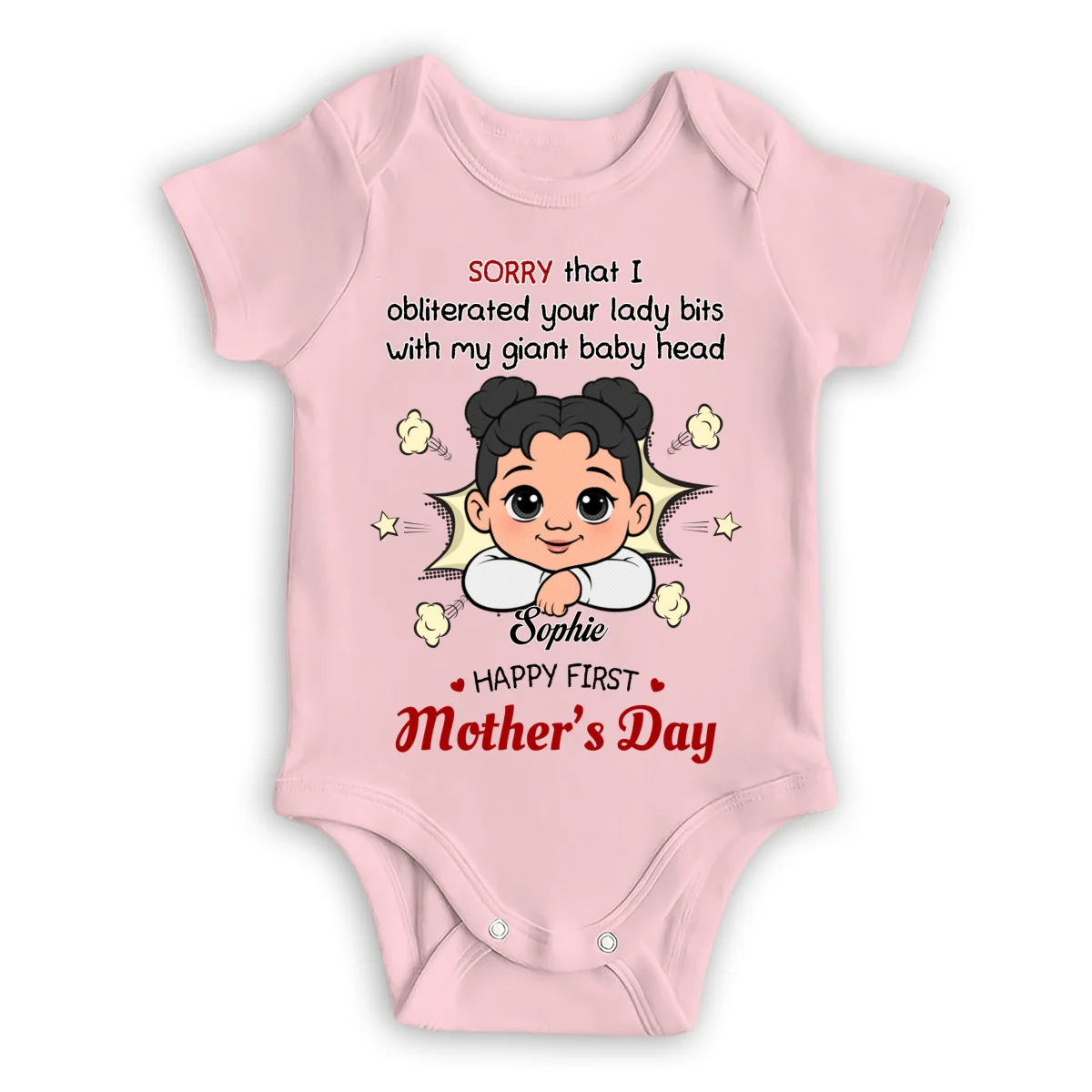Big Head Big Love - Personalized Custom Baby Onesie - Image 10
