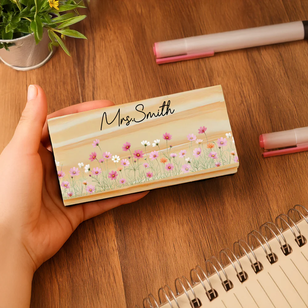 Birth Flower - Personalized Custom Whiteboard Eraser - Image 5