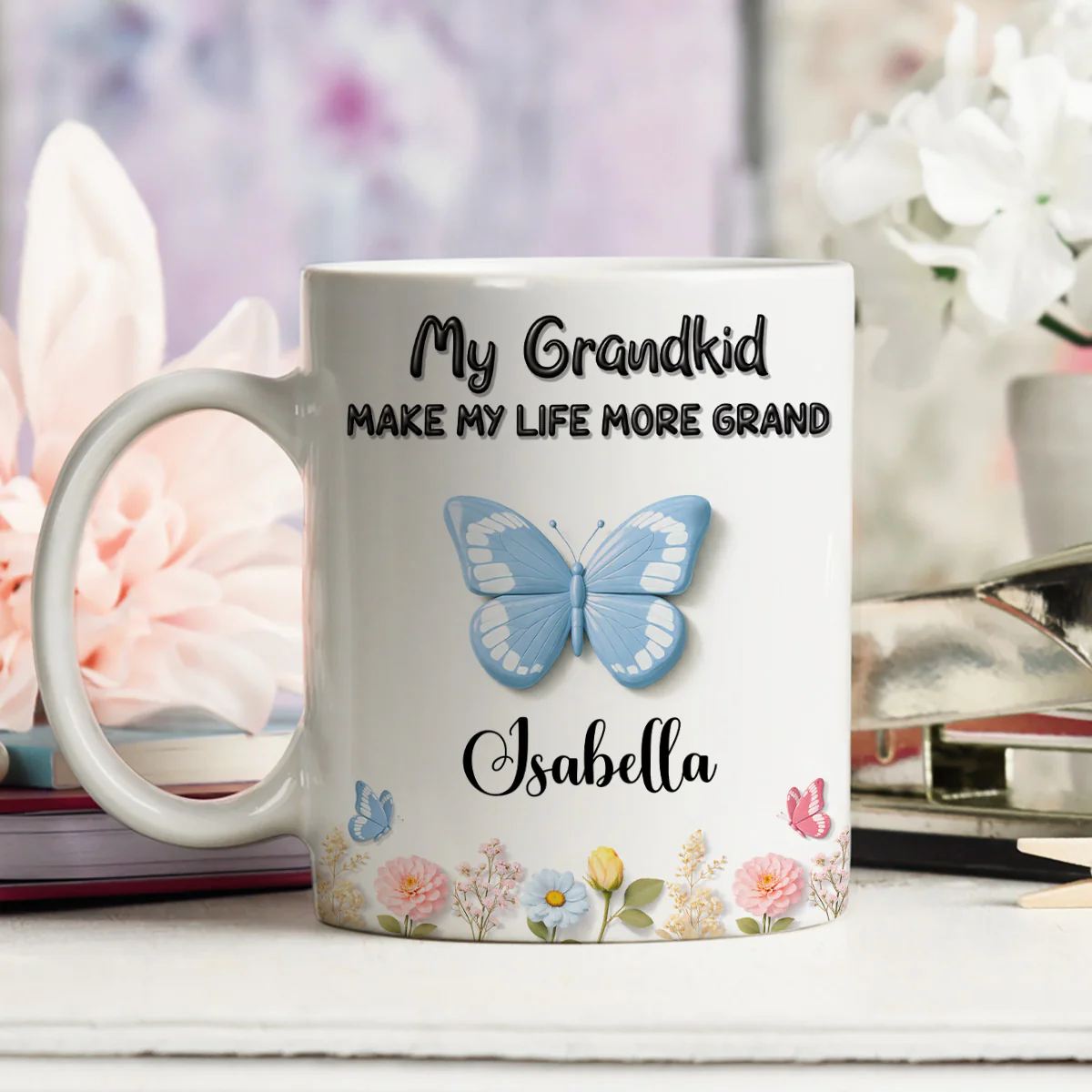 Blessed By My Grandkids - Personalized Custom 3D Effect Mug - Image 4