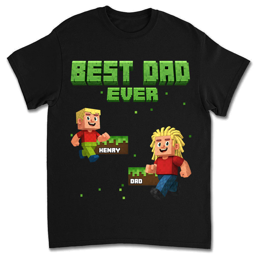 Blocky Daddy - Personalized Custom Shirt
