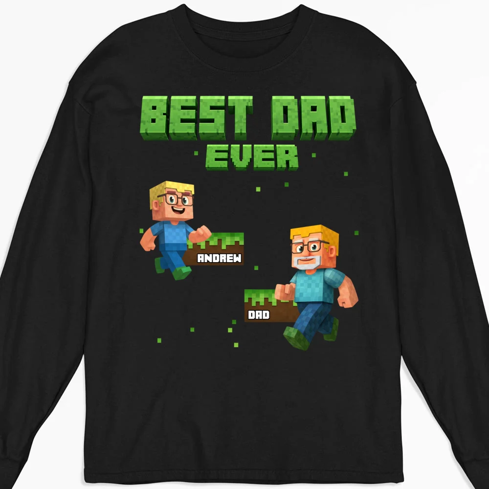 Blocky Daddy - Personalized Custom Shirt - Image 10