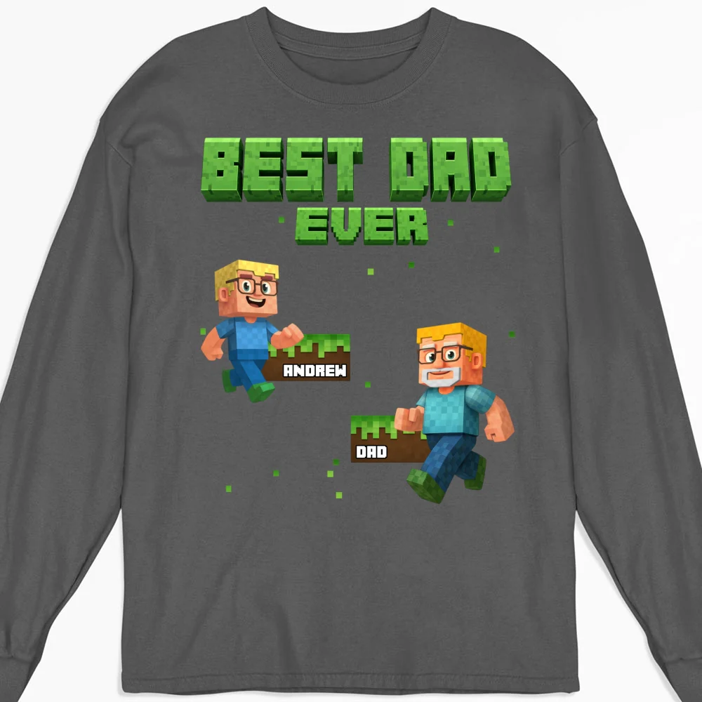 Blocky Daddy - Personalized Custom Shirt - Image 11