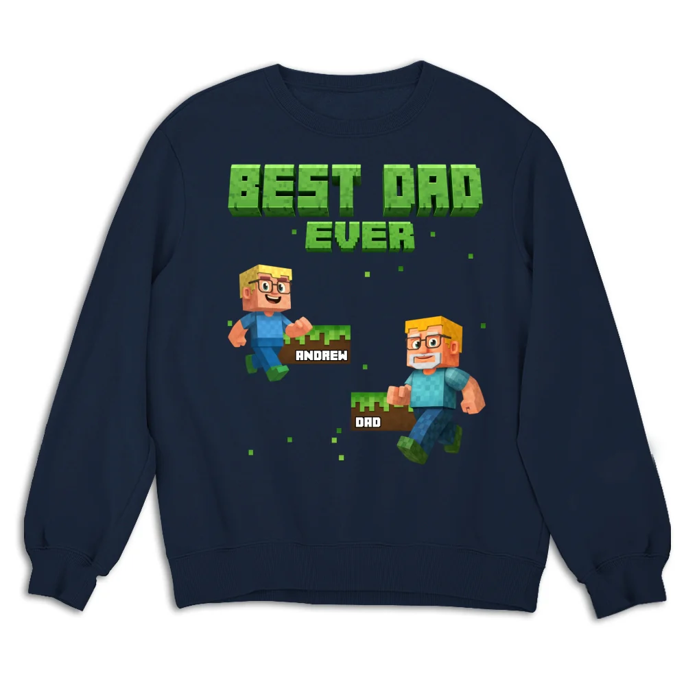 Blocky Daddy - Personalized Custom Shirt - Image 15