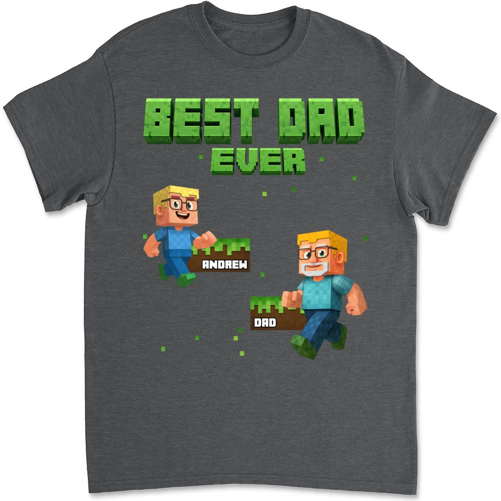 Blocky Daddy - Personalized Custom Shirt - Image 7